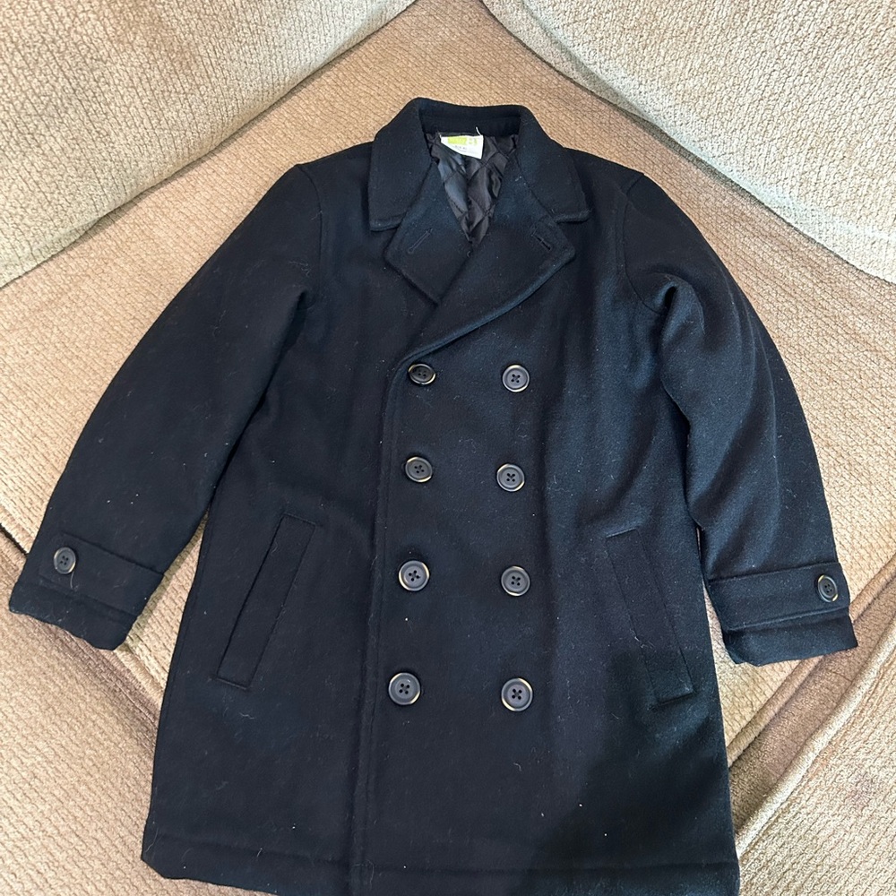 Crazy 8 Kids Black Pea Coat